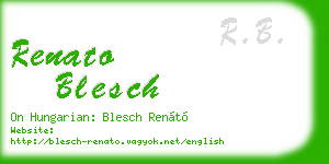 renato blesch business card
